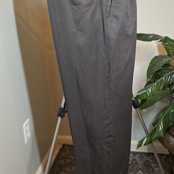 🔥❤️🔥 Men’s George Gray Pleated Slacks Cuffed Legs EPC 36” x 30” - Picture 9 of 11